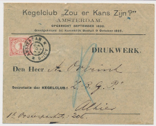 Envelop Amsterdam 1899 - Kegelclub Zou er Kans Zijn ?
