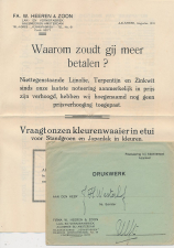 Envelop / Drukwerk Aalsmeer 1931 - Lak- en Vernisfabriek