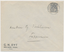 Firma envelop Den Burg Texel 1924 - C.H. Dyt