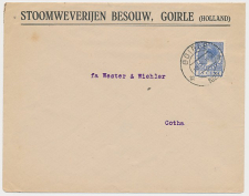 Firma envelop Goirle 1925 - Stoomweverijen