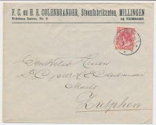 Firma envelop Millingen 1912 - Steenfabrikanten