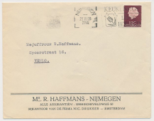 Firma envelop Nijmegen 1956 - Assurantien