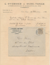 Envelop / Brief Oude Tonge 1924 - Aardappelen