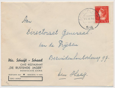 Firma envelop Schoorl 1946 - Cafe- Restaurant De Rustende Jager 