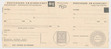 Girostortingskaart G.9 - Postcheque en Girodienst