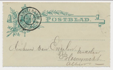 Postblad G. 3 x Locaal te Amsterdam 1897