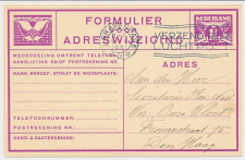 Verhuiskaart G. 10 Locaal te Den Haag 1931