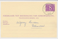 Verhuiskaart G. Wezep - Dedemsvaart 1966