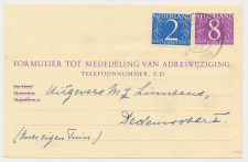 Verhuiskaart G. 32 Oosterbeek - Dedemsvaart 1966