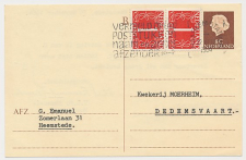 Briefkaart G. 325 / Bijfrankering Heemstede - Dedemsvaart 1964