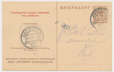 Spoorwegbriefkaart G. PNS198 a - Locaal te Amsterdam 1925