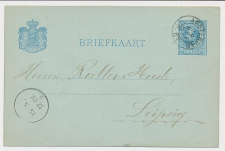 Briefkaart G. 25 Amsterdam - Duitsland 1881