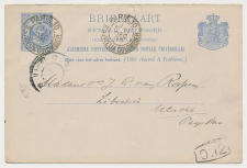 Briefkaart G. 37 A-krt. Parijs Frankrijk - Utrecht 1896