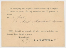 Briefkaart G. 18 Particulier bedrukt Locaal te Amsterdam 1881