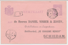 Briefkaart G. 23 Particulier bedrukt Schiedam 1891