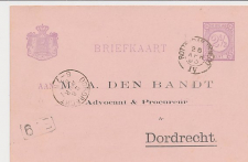 Briefkaart G. 23 Particulier bedrukt Dordrecht 1893