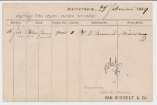 Briefkaart G. 23 Particulier bedrukt Rotterdam 1889