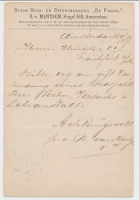 Briefkaart G. 32 Particulier bedrukt Amsterdam - Duitsland 1897