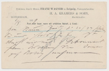 Briefkaart G. 36 Particulier bedrukt Rotterdam - Duitsland 1899