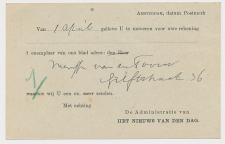 Briefkaart G. 90 a I Particulier bedrukt Amsterdam 1919