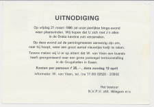 Briefkaart G. 363 Particulier bedrukt Hillegom 1986