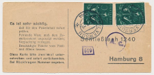 Hilversum - Hamburg Duitsland 1944 - Liebesgabenpaket