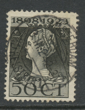 Em. 1923 Langebalkstempel Amsterdam v.d. Helststr. 1 1924