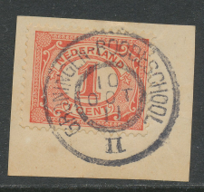 Em. 1899 Grootrondstempel Traject Groningen - Roodeschool II 191