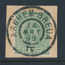 Grootrondstempel Traject Arnhem - Breda IV 1899 - Emissie 1891