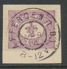 Grootrondstempel Afferden (L:B:) 1914