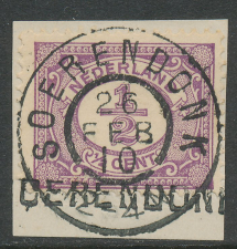 Grootrondstempel Soerendonk 1910 - Met Naamstempel