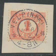 Grootrondstempel Velp (N.Br:) 1912