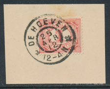 Grootrondstempel De Hoeven 1912