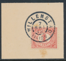 Grootrondstempel Willemstad 1912