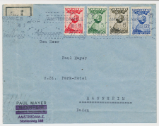 Em. Kind 1935 Amsterdam - Mannheim Duitsland - Deviezen Censuur