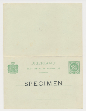 Postal Stationery Curacao - Geuzendam 10 - SPECIMEN