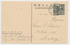 Card locally Camp Malang Netherlands Indies / Dai Nippon 2604