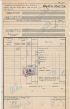 Vrachtbrief / Spoorwegzegel H.IJ.S.M. Veenendaal 1917