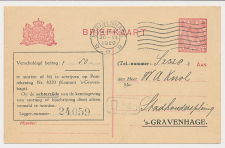 Briefkaart G. TEL103-Ia - Telephoondienst s-Gravenhage 1920