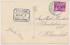 Treinblokstempel : Apeldoorn - Winterswijk V 1930 ( Klarenbeek )
