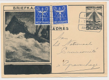 Treinblokstempel : Alkmaar - Amsterdam B 1933 ( Schagen )