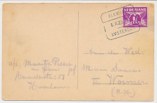 Treinblokstempel : Alkmaar - Amsterdam A 1923 ( Haarlem )