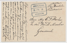 Treinblokstempel : Amsterdam - Arnhem IX 1916 ( Nieuwersluis )