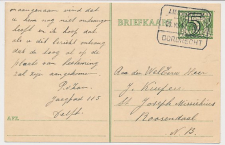 Treinblokstempel : Amsterdam - Dordrecht VI 1941 ( Delft )