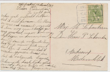 Treinblokstempel : Amsterdam - Enkhuizen V 1917 ( Wervershoof )