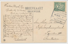 Treinblokstempel : Amsterdam - Helder I 1916 ( Heiloo )