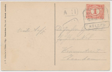 Treinblokstempel : Amsterdam - Helder IV 1918 ( Heiloo )