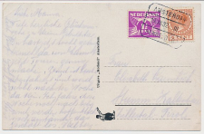 Treinblokstempel : Amsterdam - Hengelo (O) III 1932 ( Apeldoorn)
