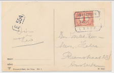 Treinblokstempel : Amsterdam - Laren II 1911 ( Muiden )