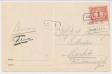 Treinblokstempel : Amsterdam - Nijmegen III 1916 ( Valkeveen )